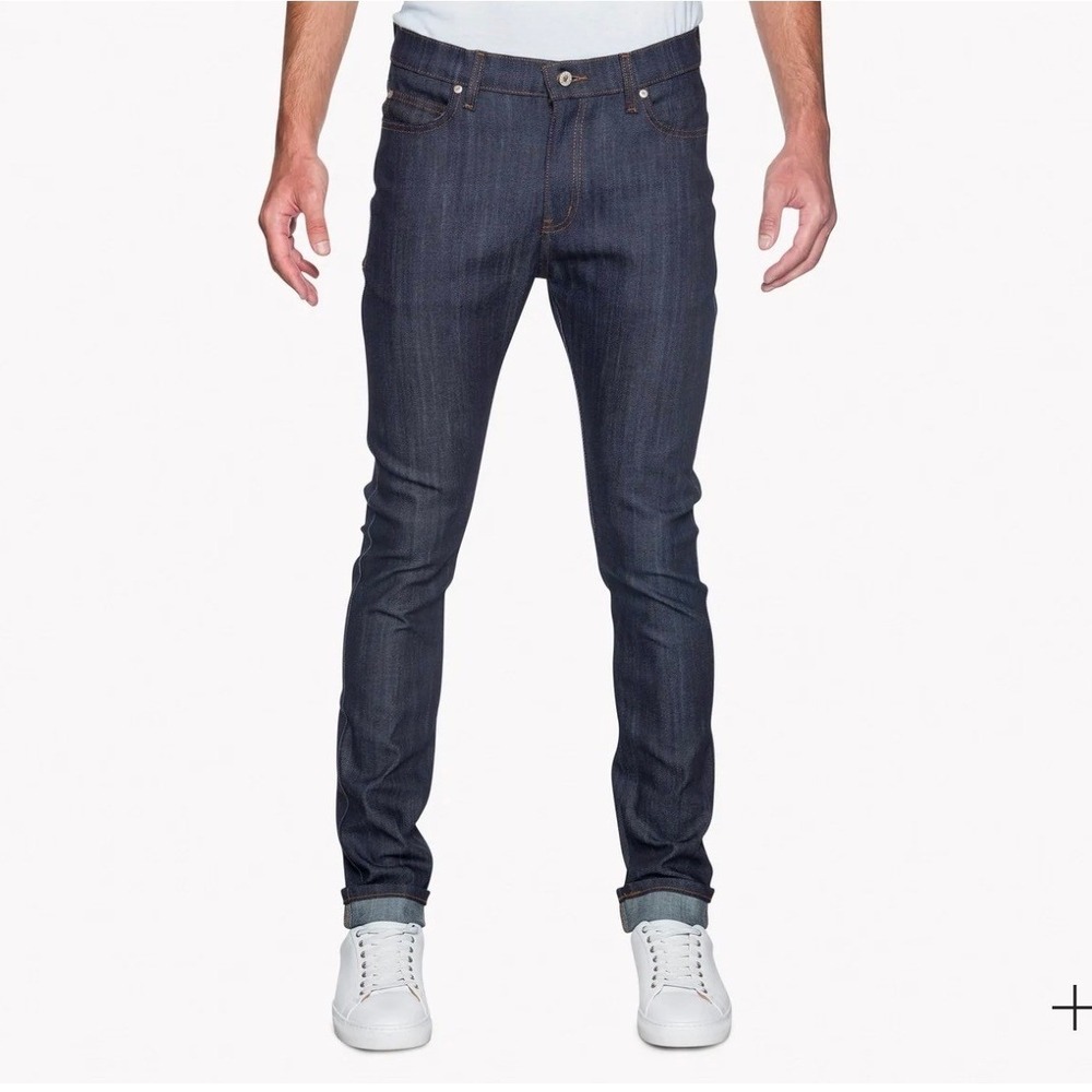Naked & Famous Stacked Guy Indigo Power Stretch Raw Japanese Denim Jeans 32